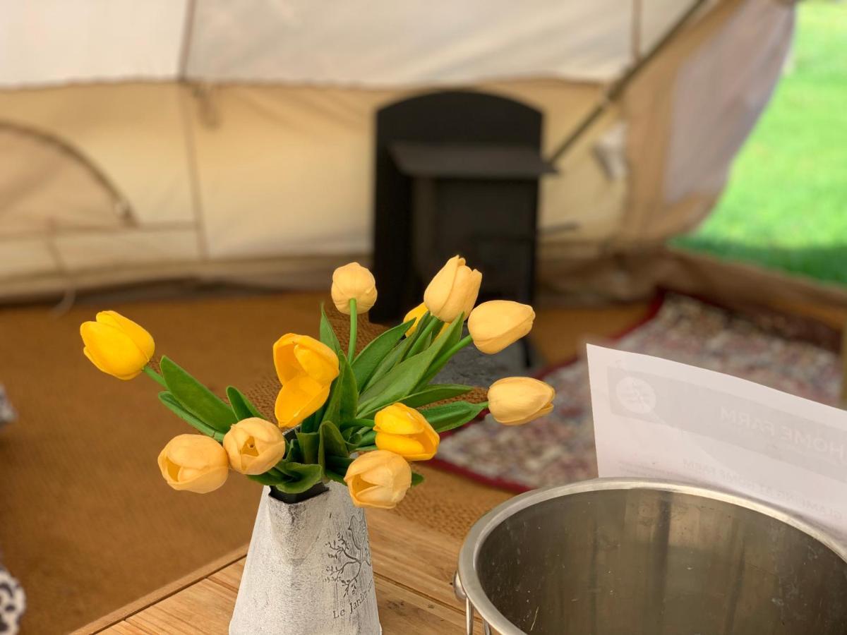 היי וויקומב Home Farm Radnage Glamping Bell Tent 7, With Log Burner And Fire Pit מראה חיצוני תמונה